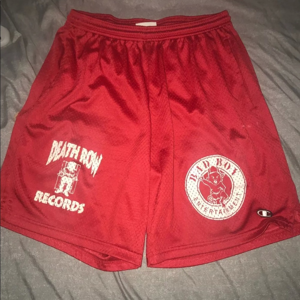 Champion collaboration shorts/ death Row